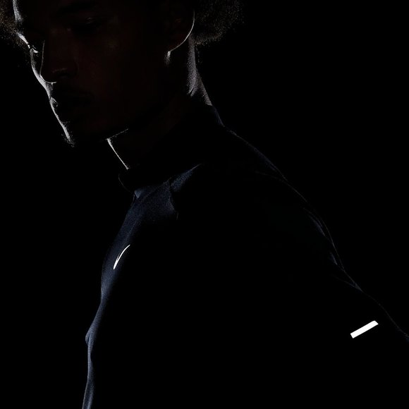 Nike Men's Dri-Fit Element Half Zip Running Pullover Top Black Medium - Picture 7 of 11